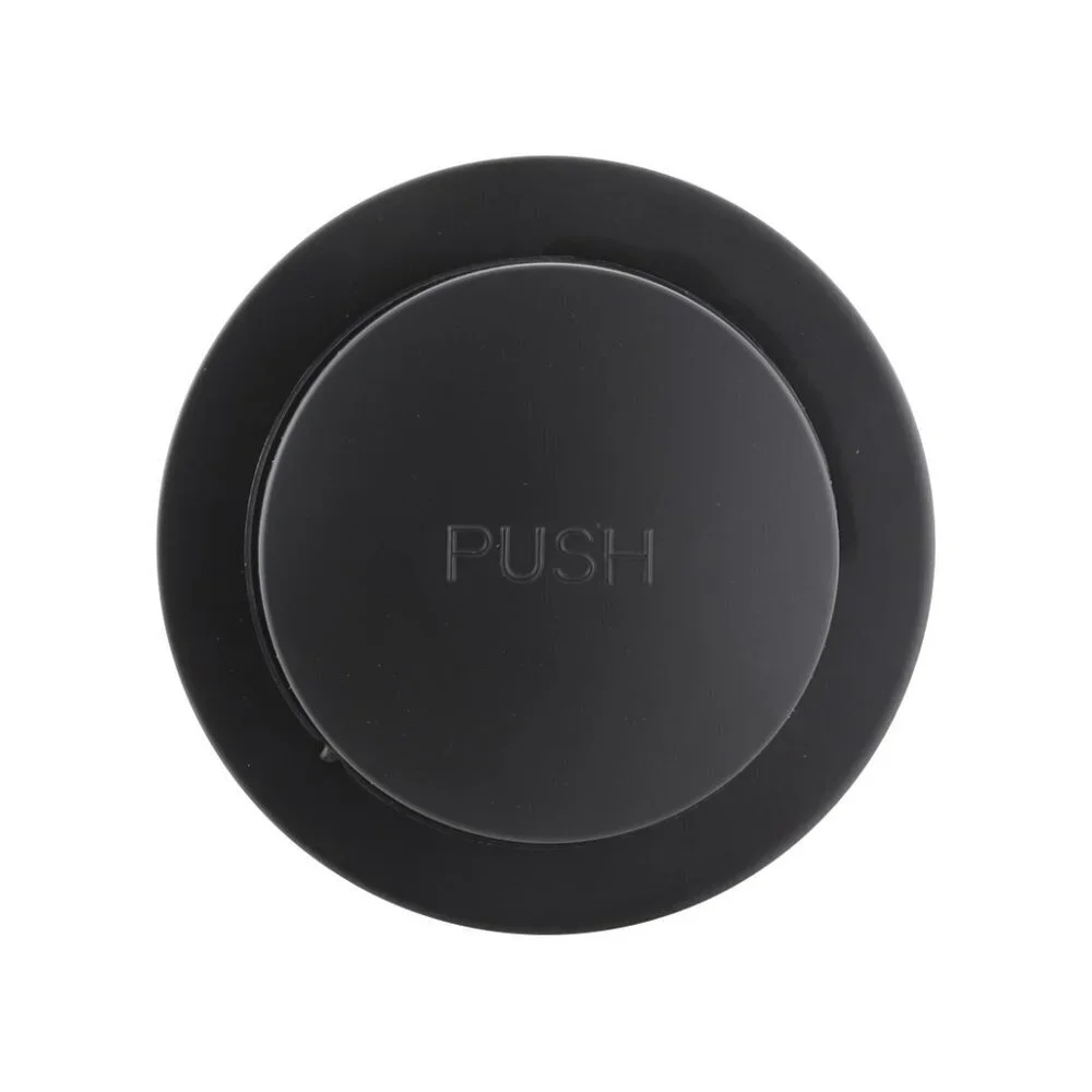 Brass Matte Black Toe Touch Bathtub Drain Cover